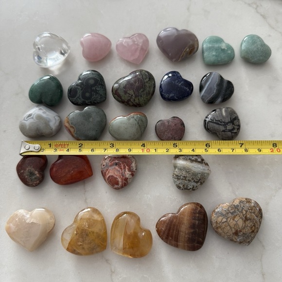 Heart/Puffy Heart Polished Stones And Healing Crystals Sold Individually LOT 1 - Picture 8 of 8